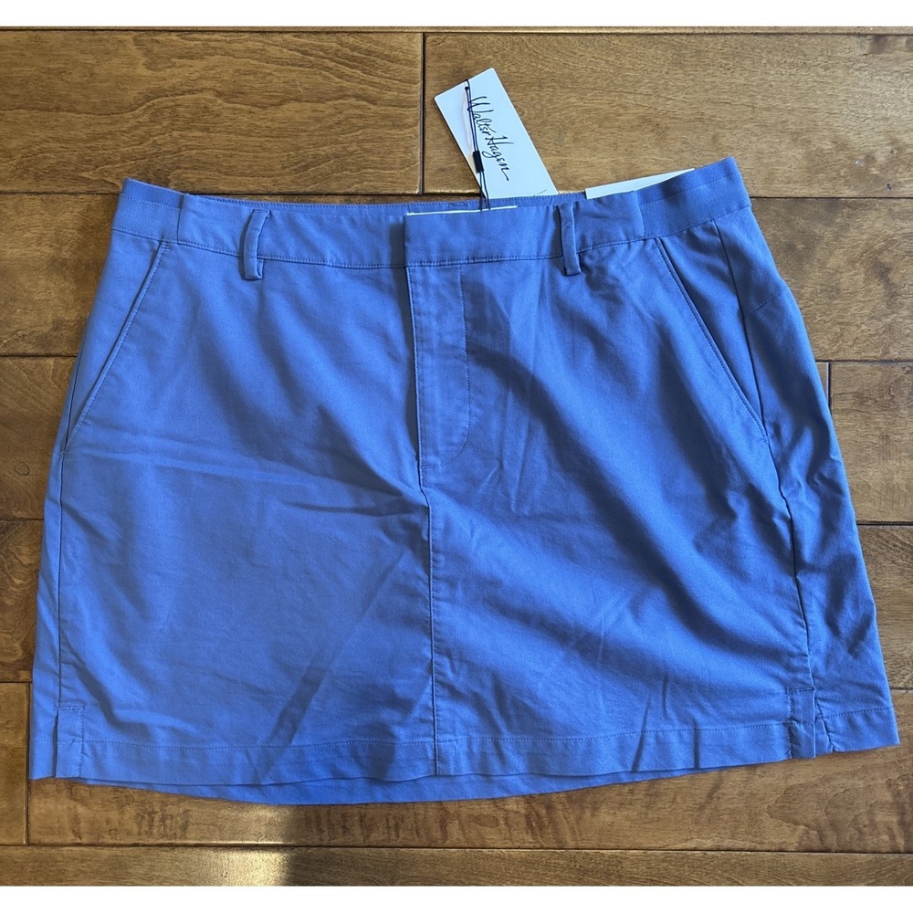 Walter Hagen Clubhouse Womens Skort Sz 12 Classic Khaki Stretch UPF 50+ Blue - Picture 2 of 9